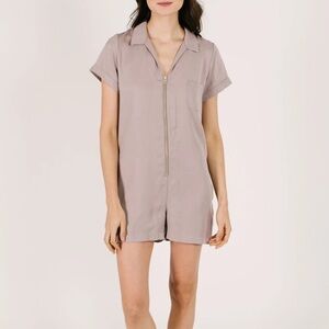 Smash + Tess | Shorty Coveralls in Barely Blush Size S